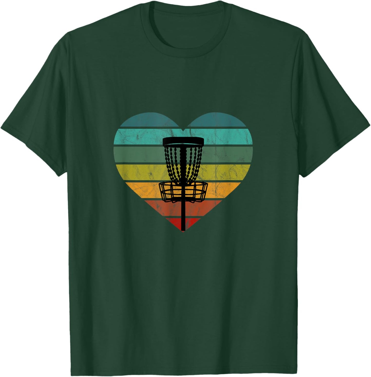 Disc Golf Frisbee Basket Target Basket Catch Basket I Love Disc Golf T-Shirt - T-Shirt | Forest