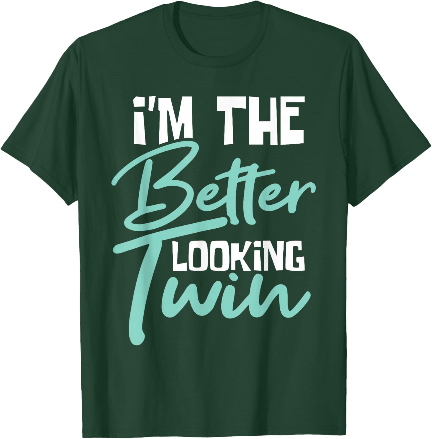 Ich bin der besser aussehende Zwilling - Gemini Sister Brother Siblings T-Shirt - T-Shirt | Forest