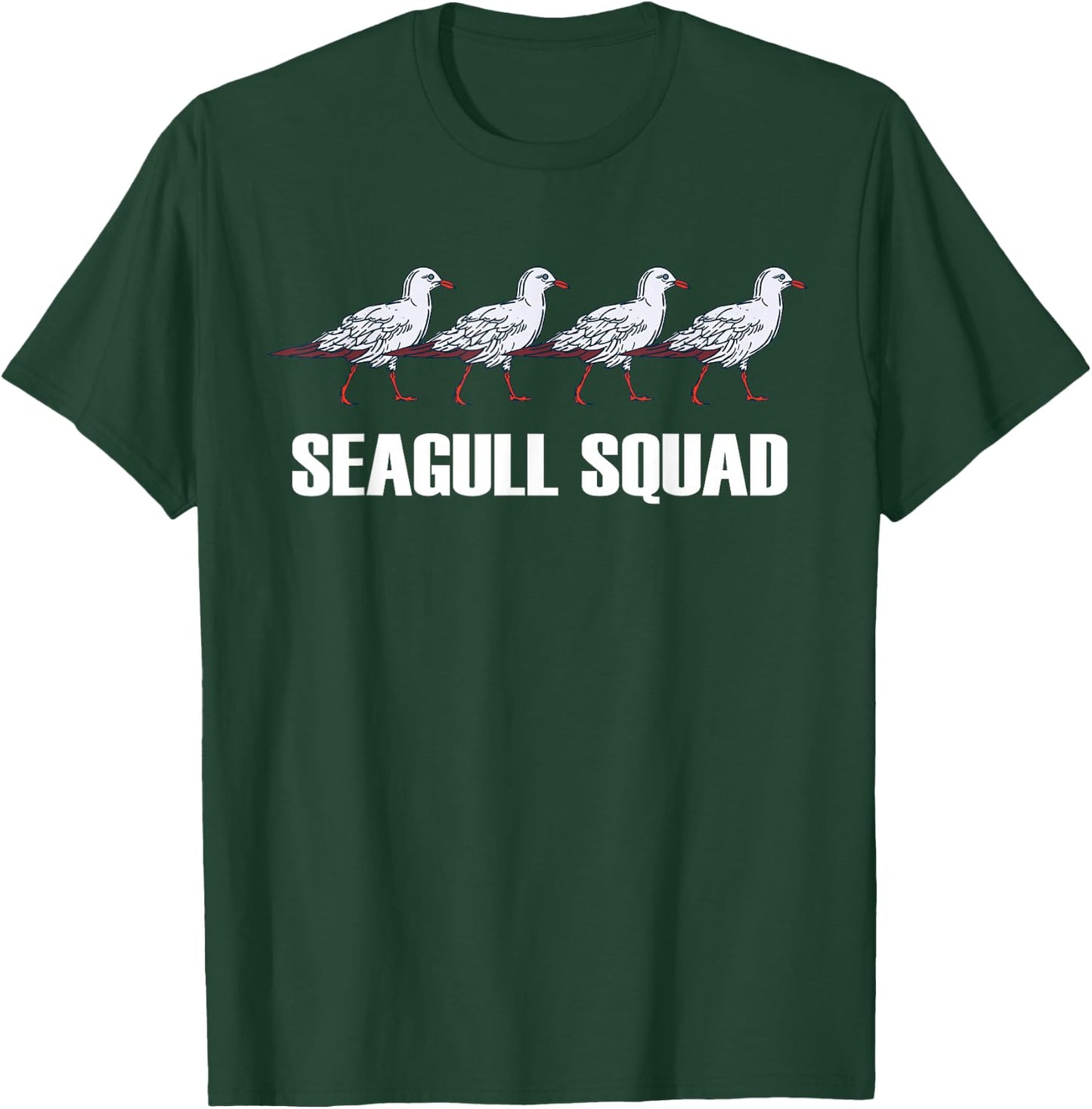 Seagull Squad Flocks Of Seagull Team Terns Seagull Lover T-Shirt - T-Shirt | Forest