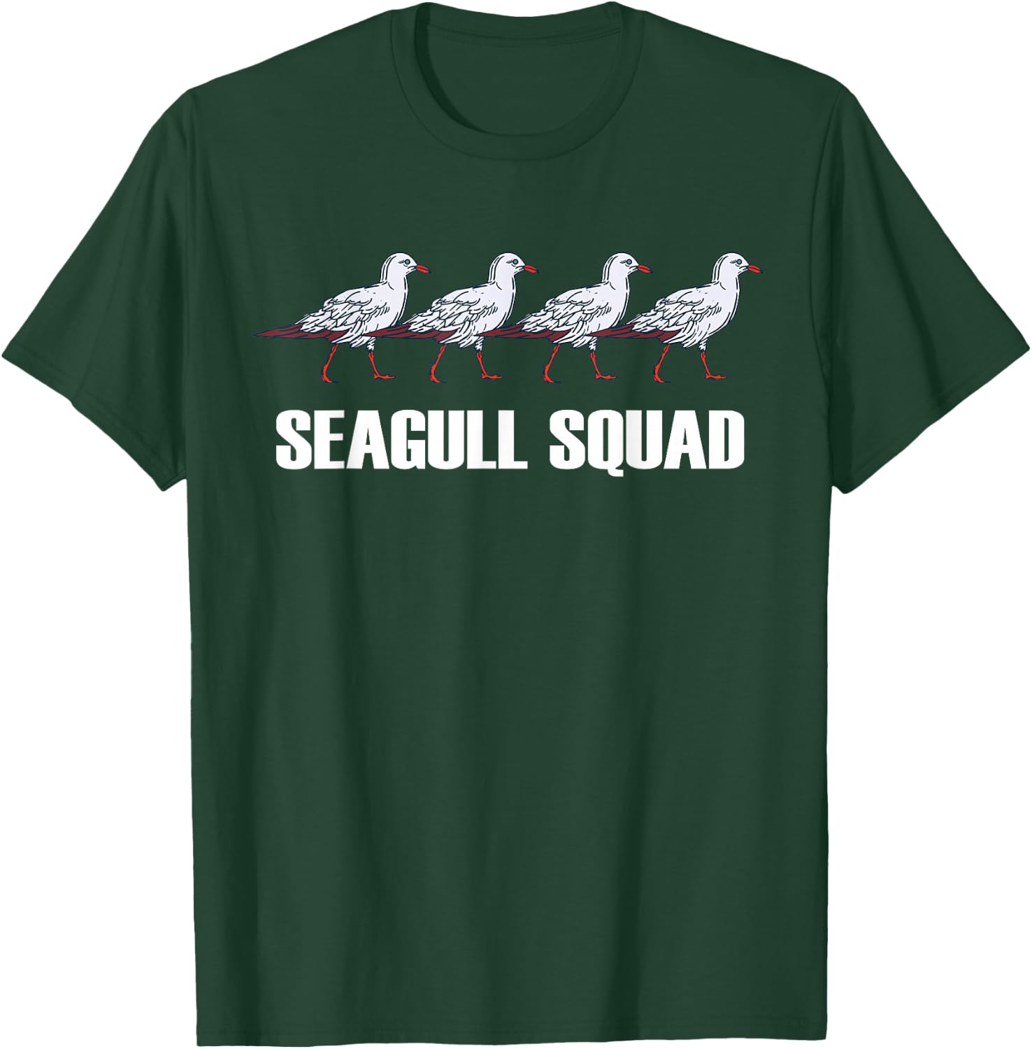 Seagull Squad Flocks Of Seagull Team Terns Seagull Lover T-Shirt - T-Shirt | Forest