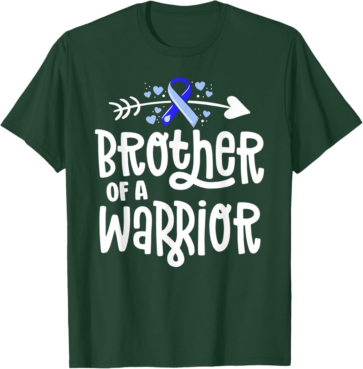 Brother Of A Warrior Hydrocephalus Awareness Family Support T-Shirt - T-Shirt | Forest