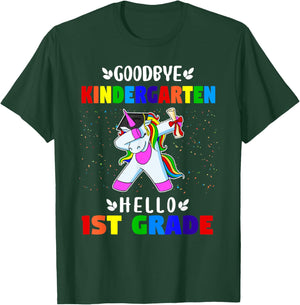 Goodbye Kindergarten Hello 1st grade Kindergarten Graduation T-Shirt - T-Shirt | Forest