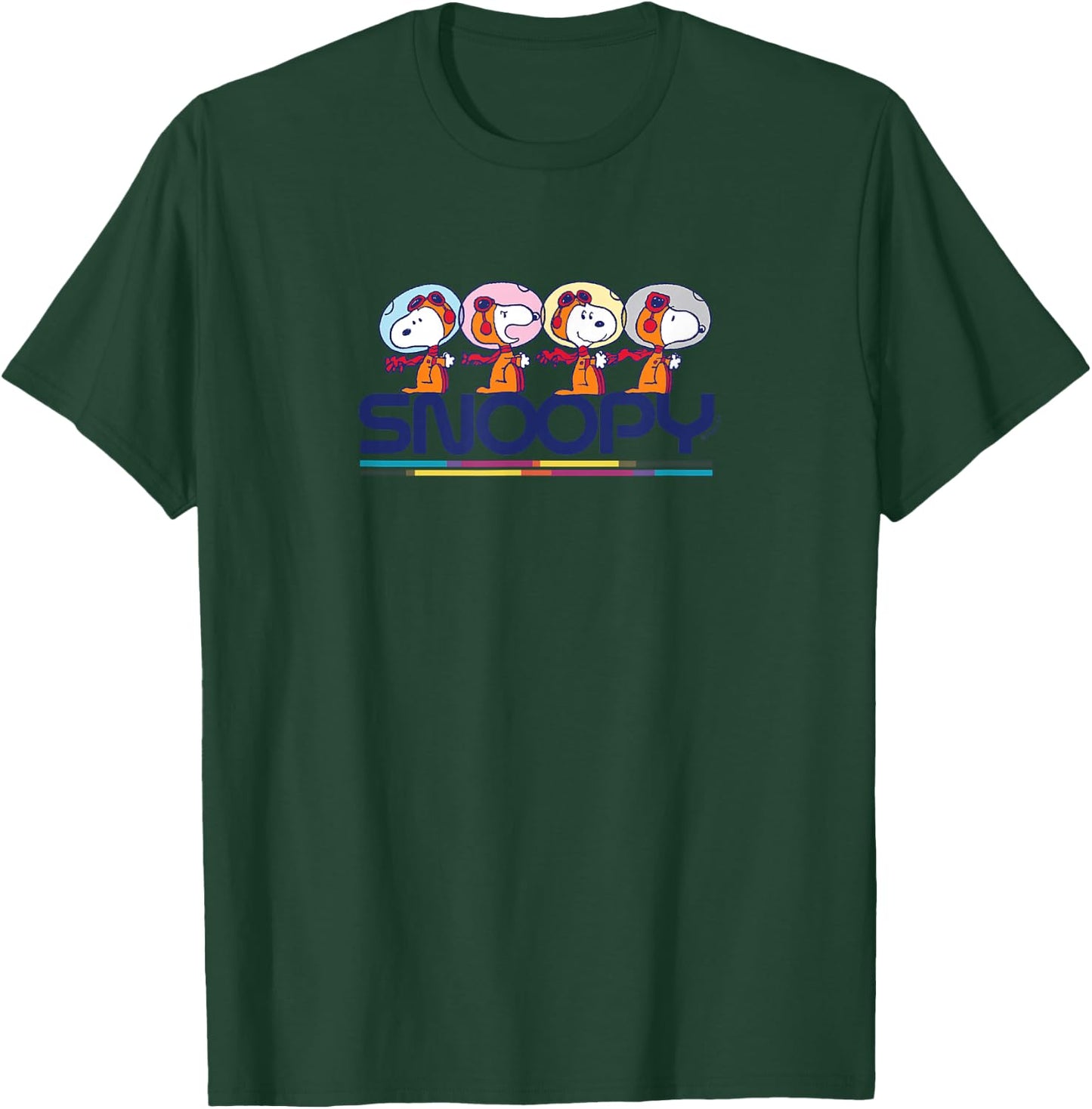 Peanuts - Snoopy Beagle in Space Astronaut Outfit T-Shirt - T-Shirt | Forest
