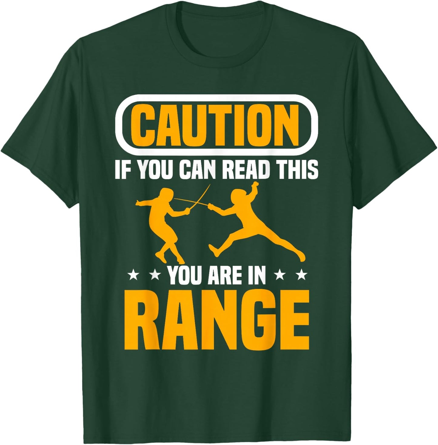 Fencing Combat Sport Foil Epee Sabre Fence Sword Fencer T-Shirt - T-Shirt | Forest