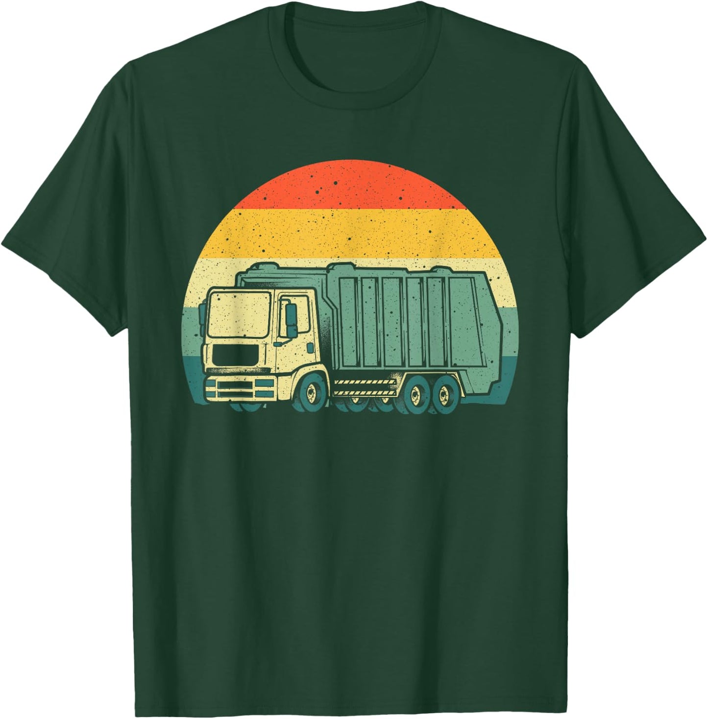 Funny Garbage Truck Design For Kids Men Women Trash Truck T-Shirt - T-Shirt | Forest