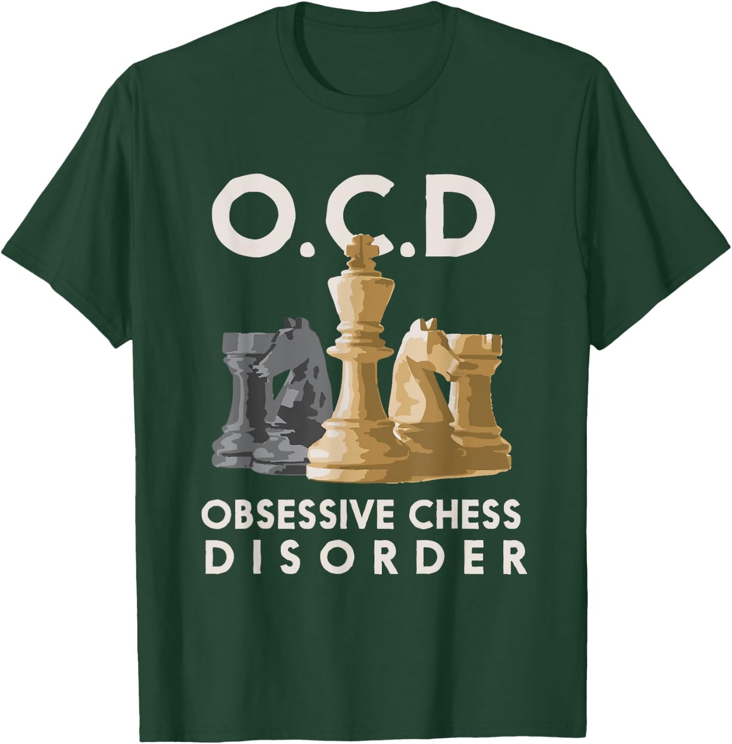 Cute Funny OCD Obsessive Chess Disorder Gift T-Shirt - T-Shirt | Forest