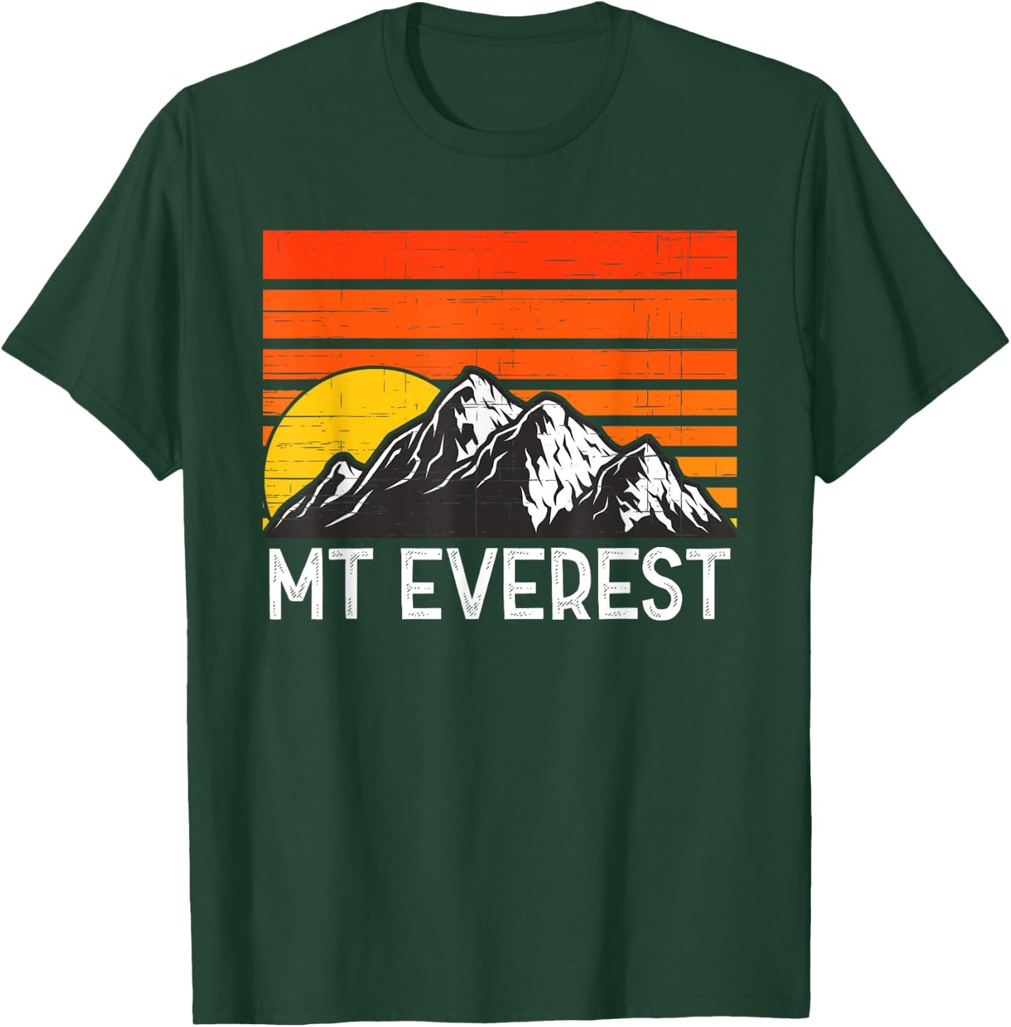 Mount Everest Retro Vintage Mountain T-Shirt - T-Shirt | Forest