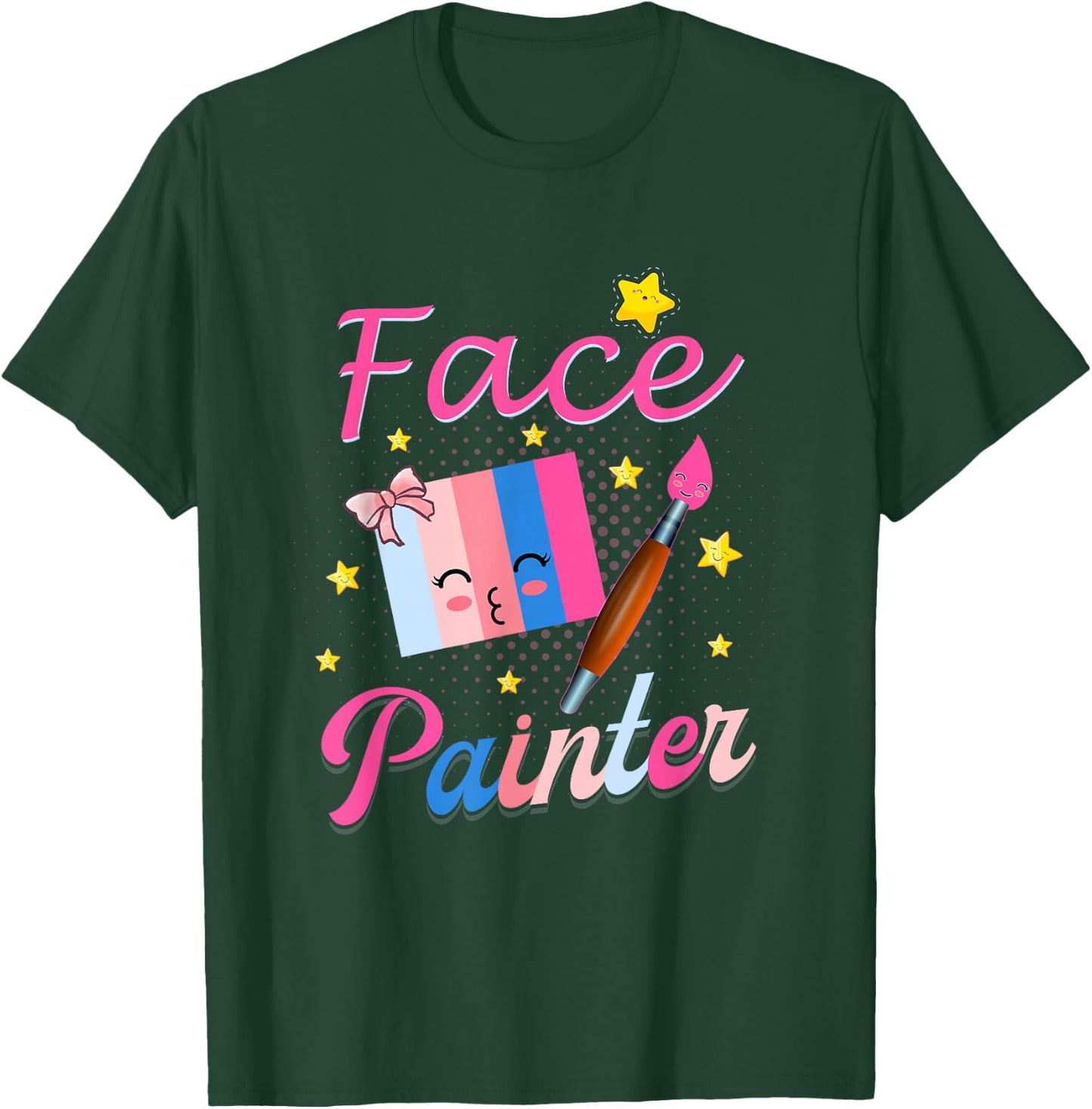 Face painter for Makeup artist T-Shirt - T-Shirt | Forest