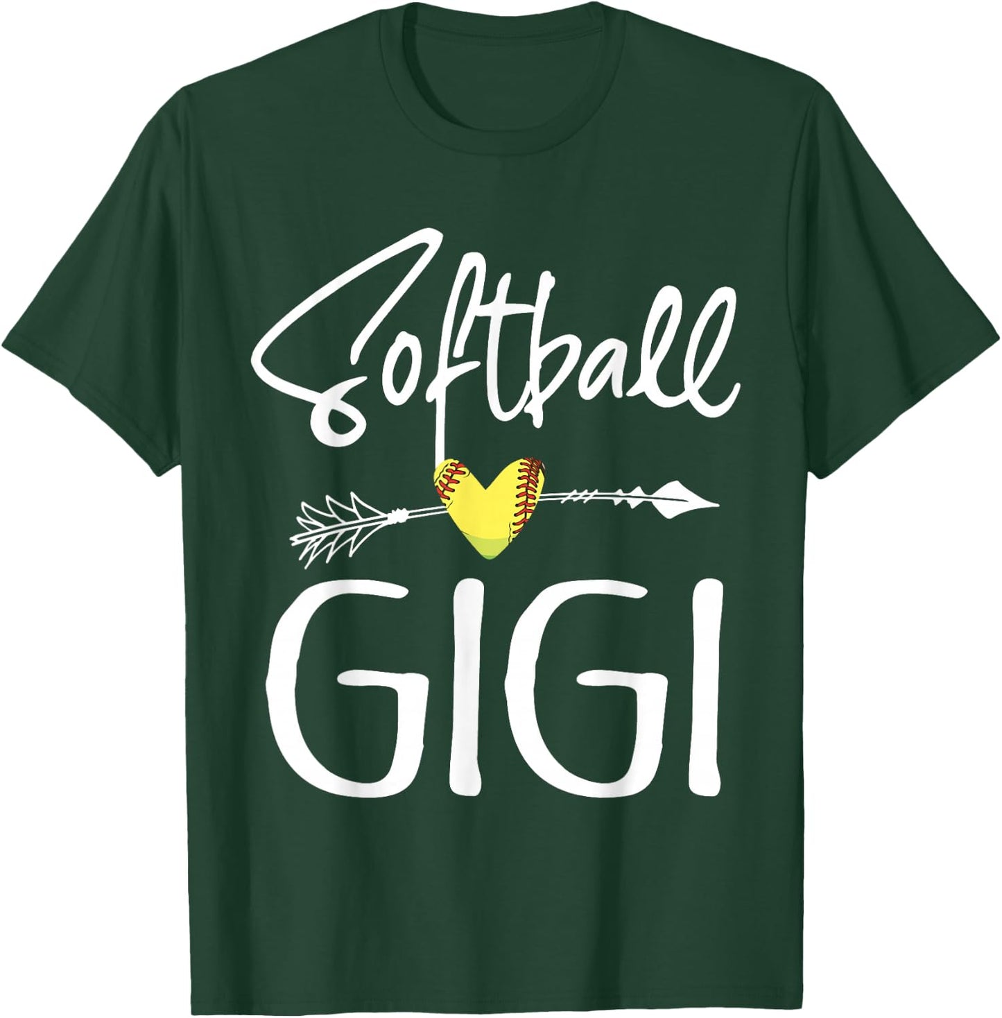 Softball Gigi Women Softball Gift T-Shirt - T-Shirt | Forest
