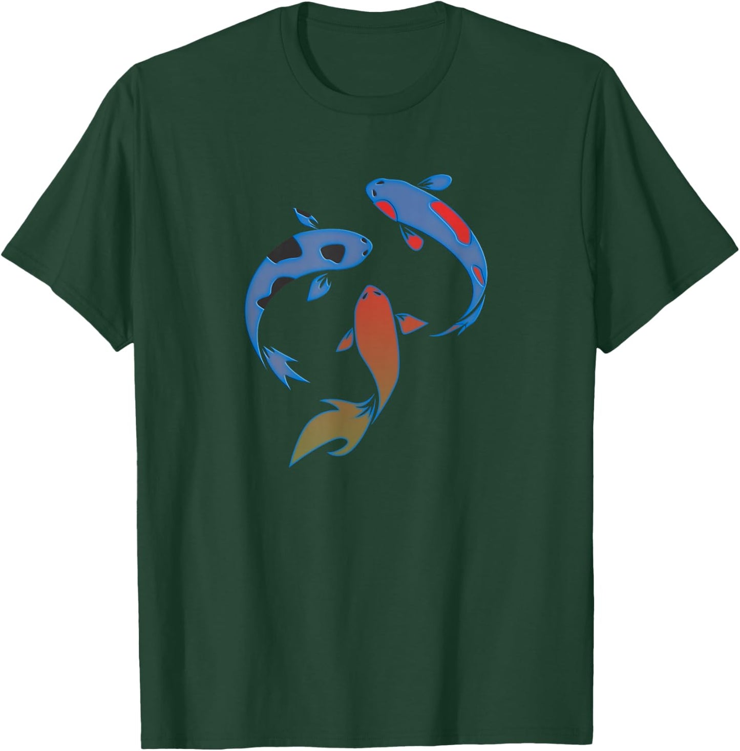 Multicolor Koi Fish | Koi Lover T-Shirt - T-Shirt | Forest