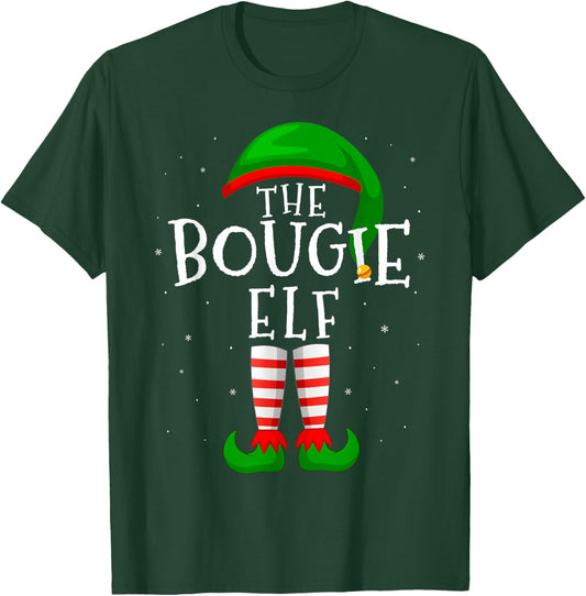 The Bougie Elf Funny Matching Family Group Christmas Gift T-Shirt - T-Shirt | Forest