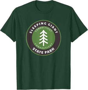 Sleeping Giant State Park Connecticut CT Tree Badge vacation T-Shirt - T-Shirt | Forest