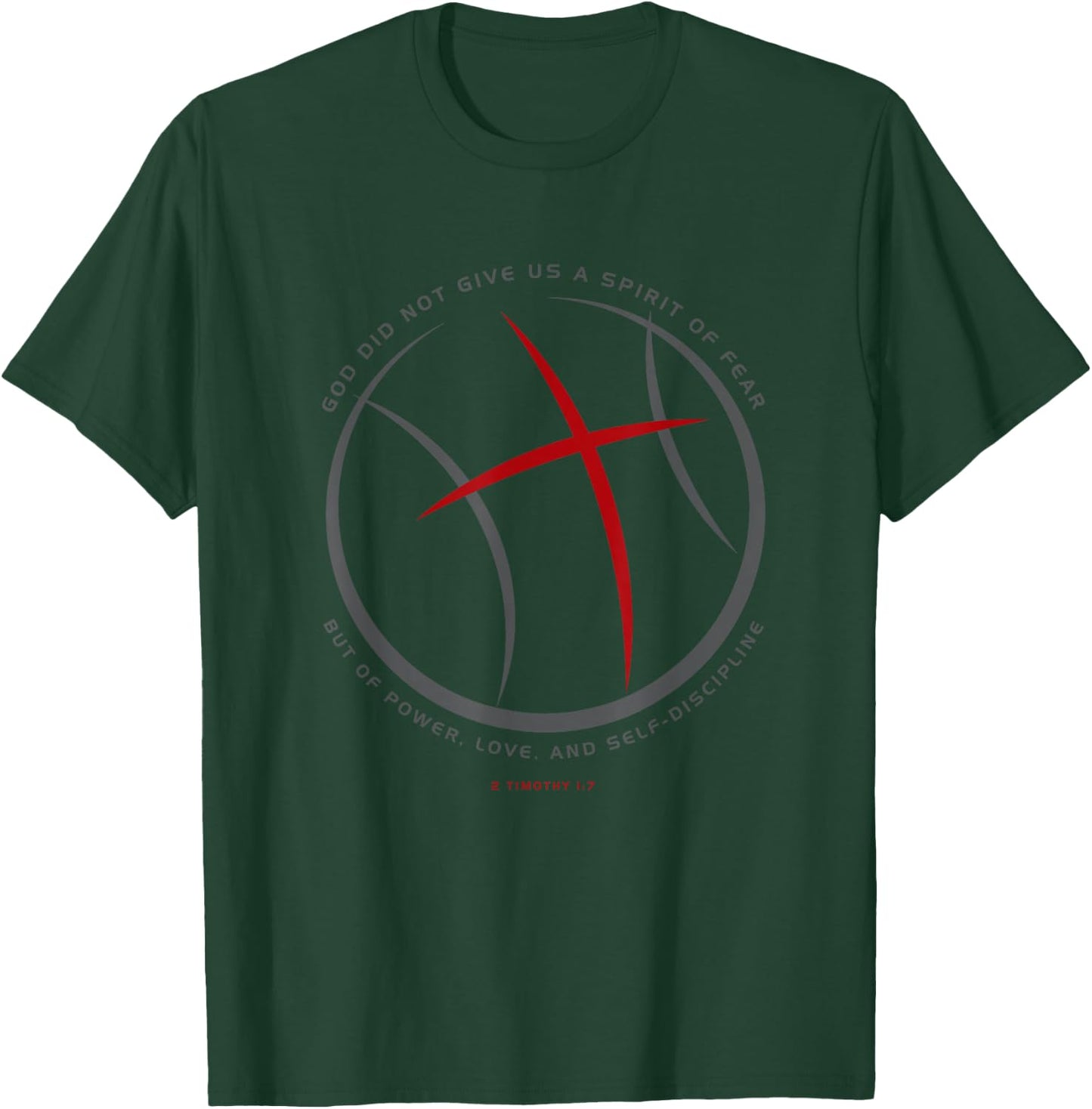 Basketball Christian Athlete Jesus T-Shirt - T-Shirt | Forest
