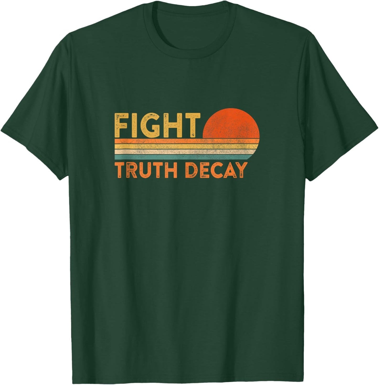 Fight Truth Decay Facts Matter Anti Conspiracy Theory T-Shirt - T-Shirt | Forest