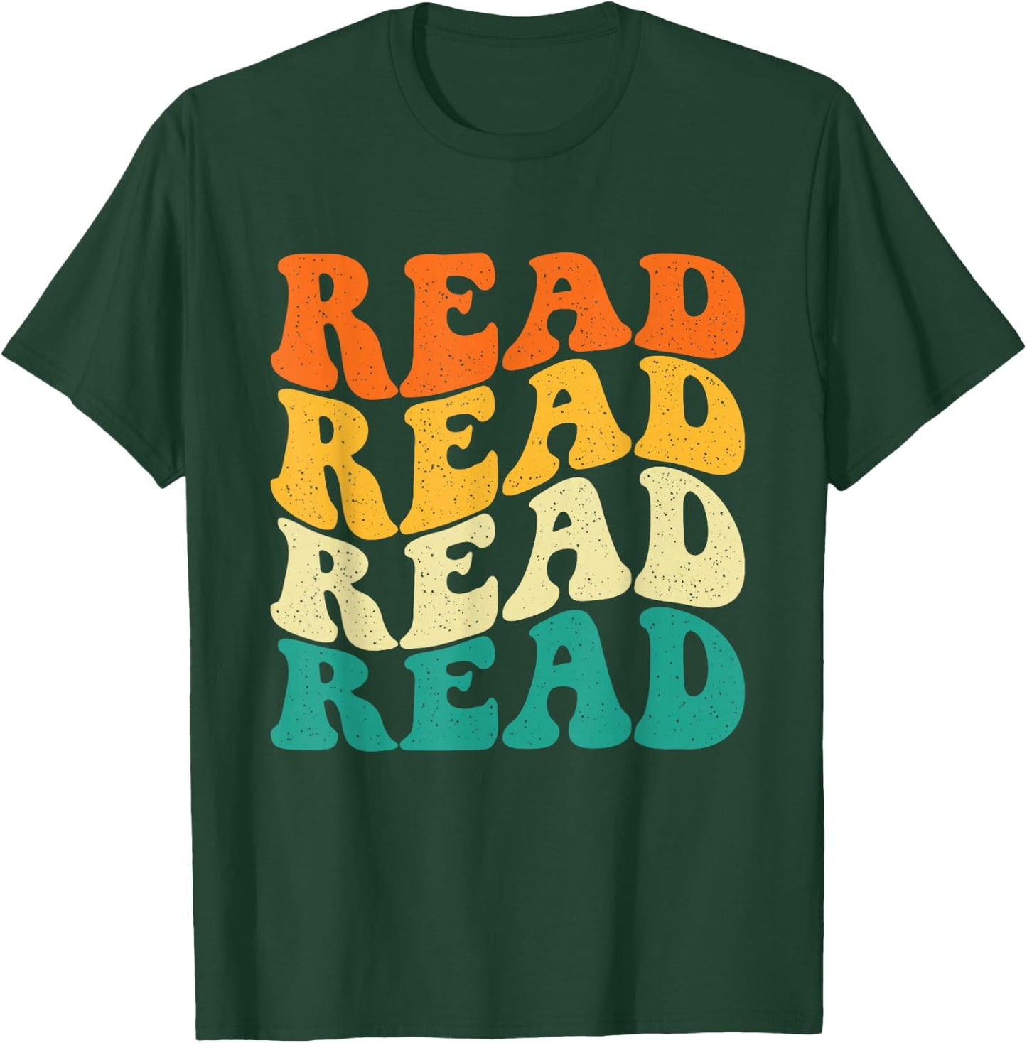Read Read Read Read - Book Lover Reading Bookworm Reader T-Shirt - T-Shirt | Forest