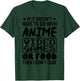 If It Doesnt Have To Do With Anime Video Games Or Food Gamer T-Shirt - T-Shirt | Forest