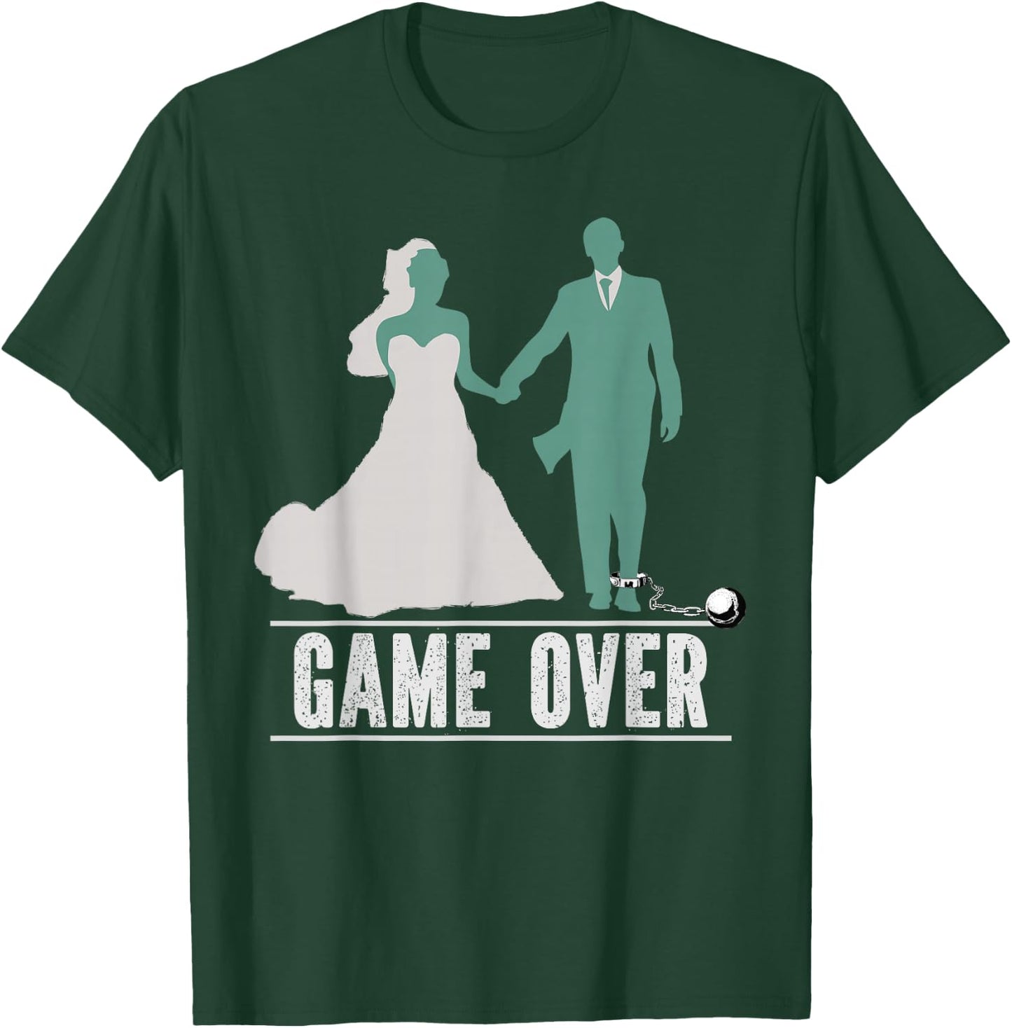 Bachelor Party Game Wedding Marriage for Groomsmen T-Shirt - T-Shirt | Forest