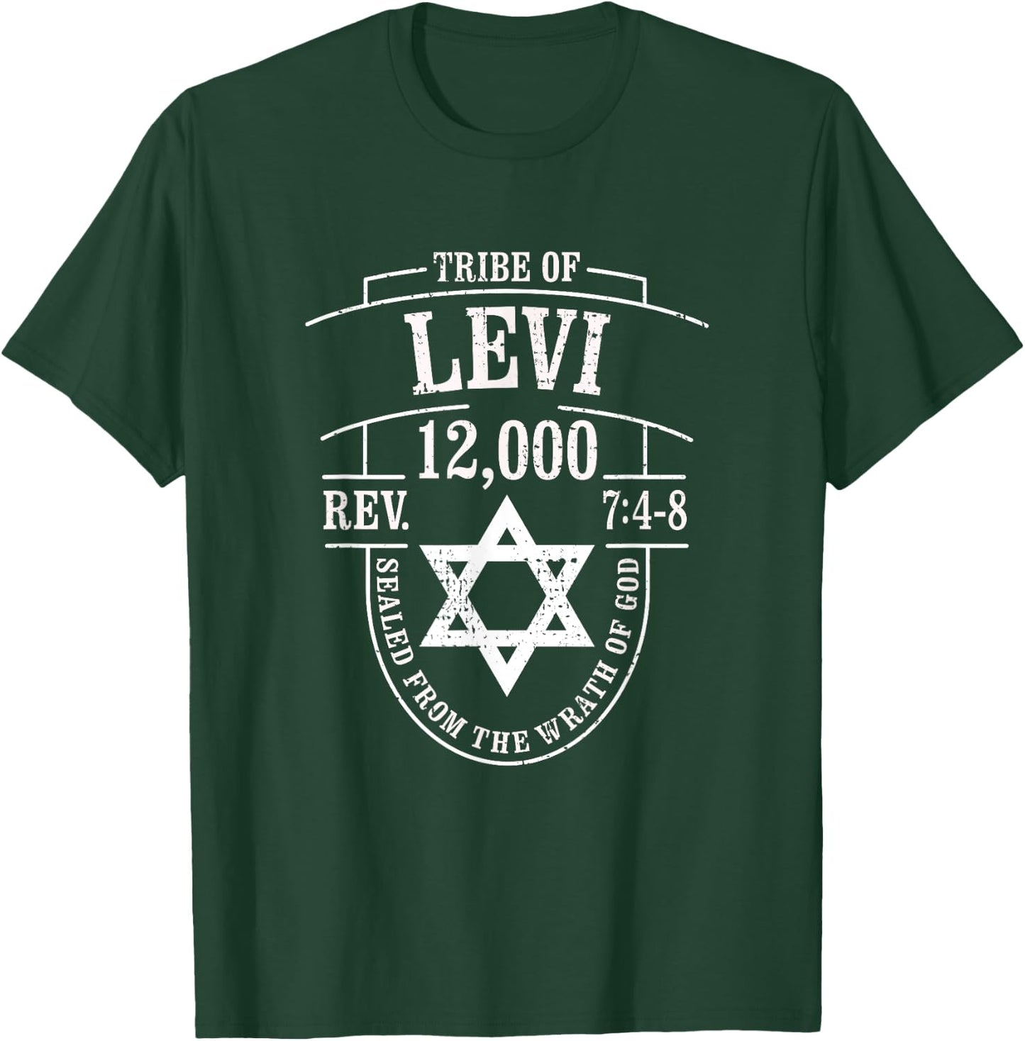Revelation 7:4-8 / Tribe of Levi / 12,000 Saved T-Shirt - T-Shirt | Forest