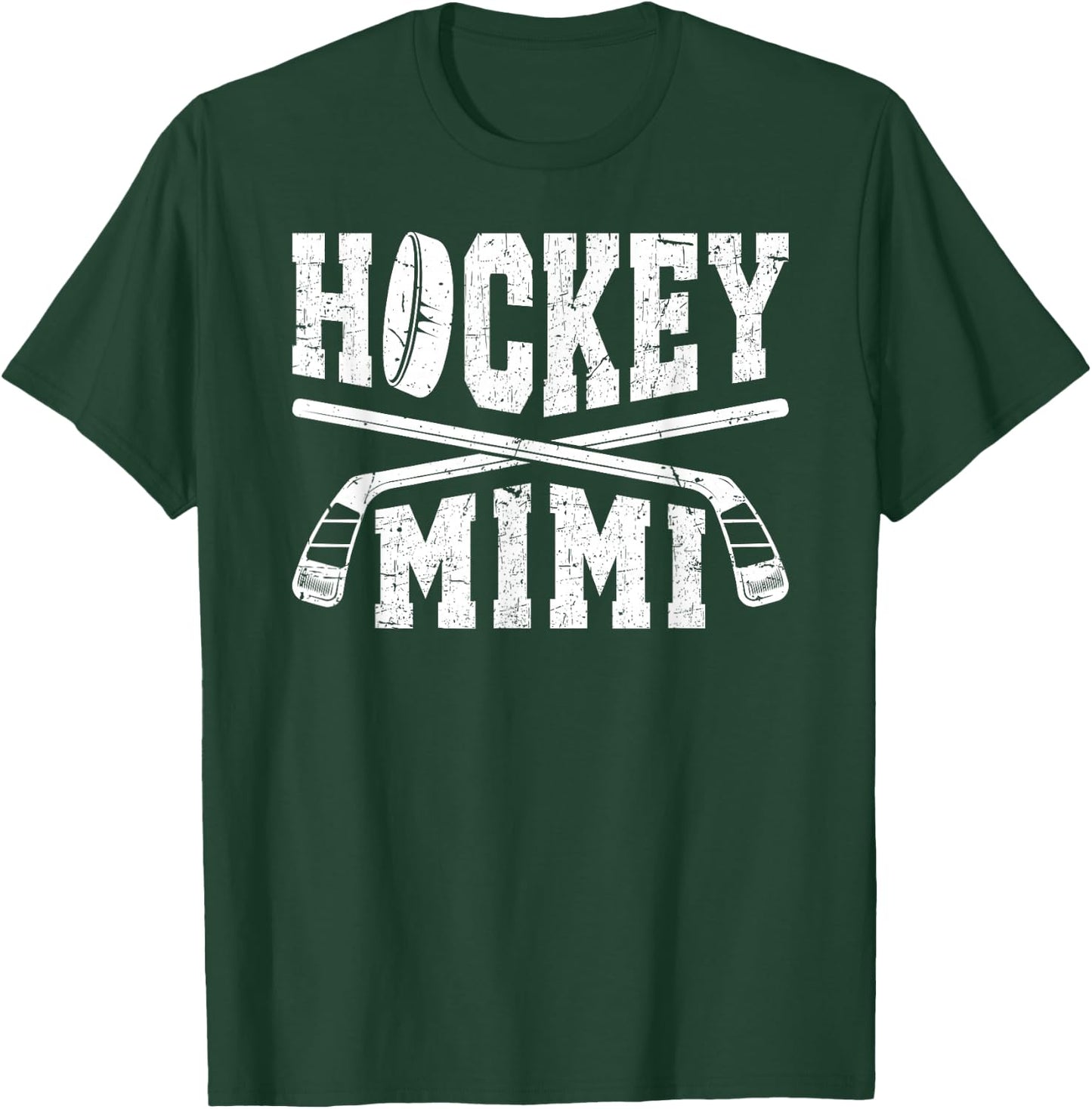 Hockey Mimi Grandma Mimi Of A Hockey Player Mimi T-Shirt - T-Shirt | Forest
