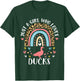 I'm Just A Girl Who Loves Ducks Heart Funny Duck Lover T-Shirt - T-Shirt | Forest