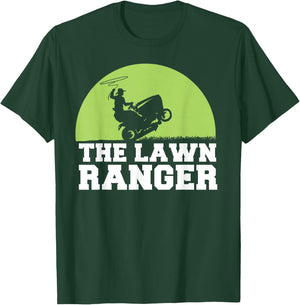 The Lawn Ranger funny Grass Mowing T-Shirt - T-Shirt | Forest