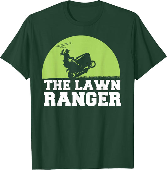 The Lawn Ranger funny Grass Mowing T-Shirt - T-Shirt | Forest