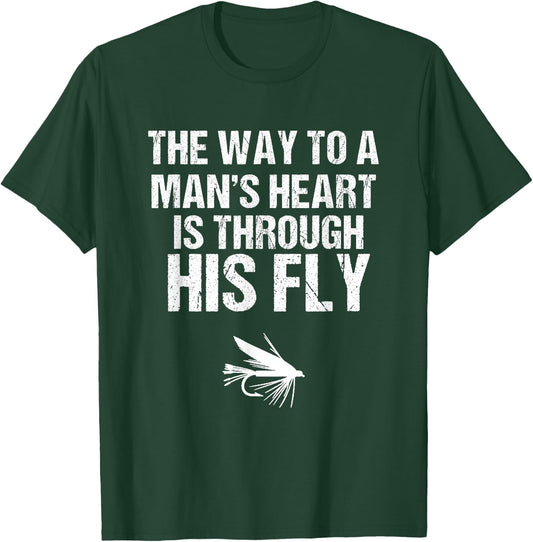 Funny Fly Fishing Gift | Funny Fly Fishing T-Shirt - T-Shirt | Forest