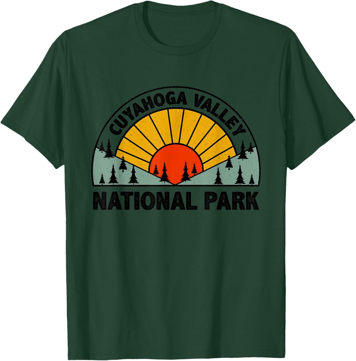Retro Graphic Travel Lovers Cuyahoga Valley National Park T-Shirt - T-Shirt | Forest