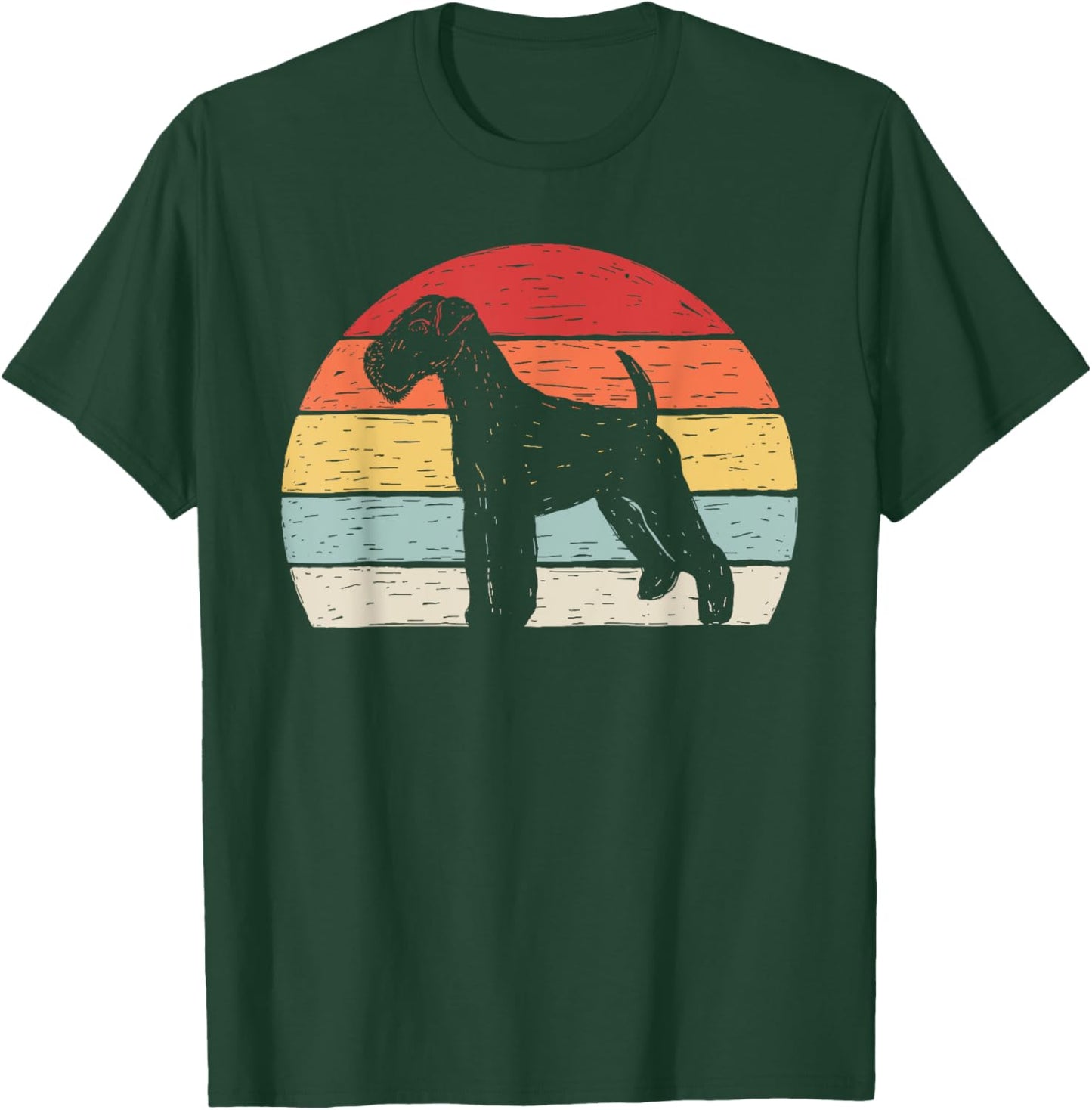 Vintage Retro Airedale Terrier Dog Breed T-Shirt - T-Shirt | Forest
