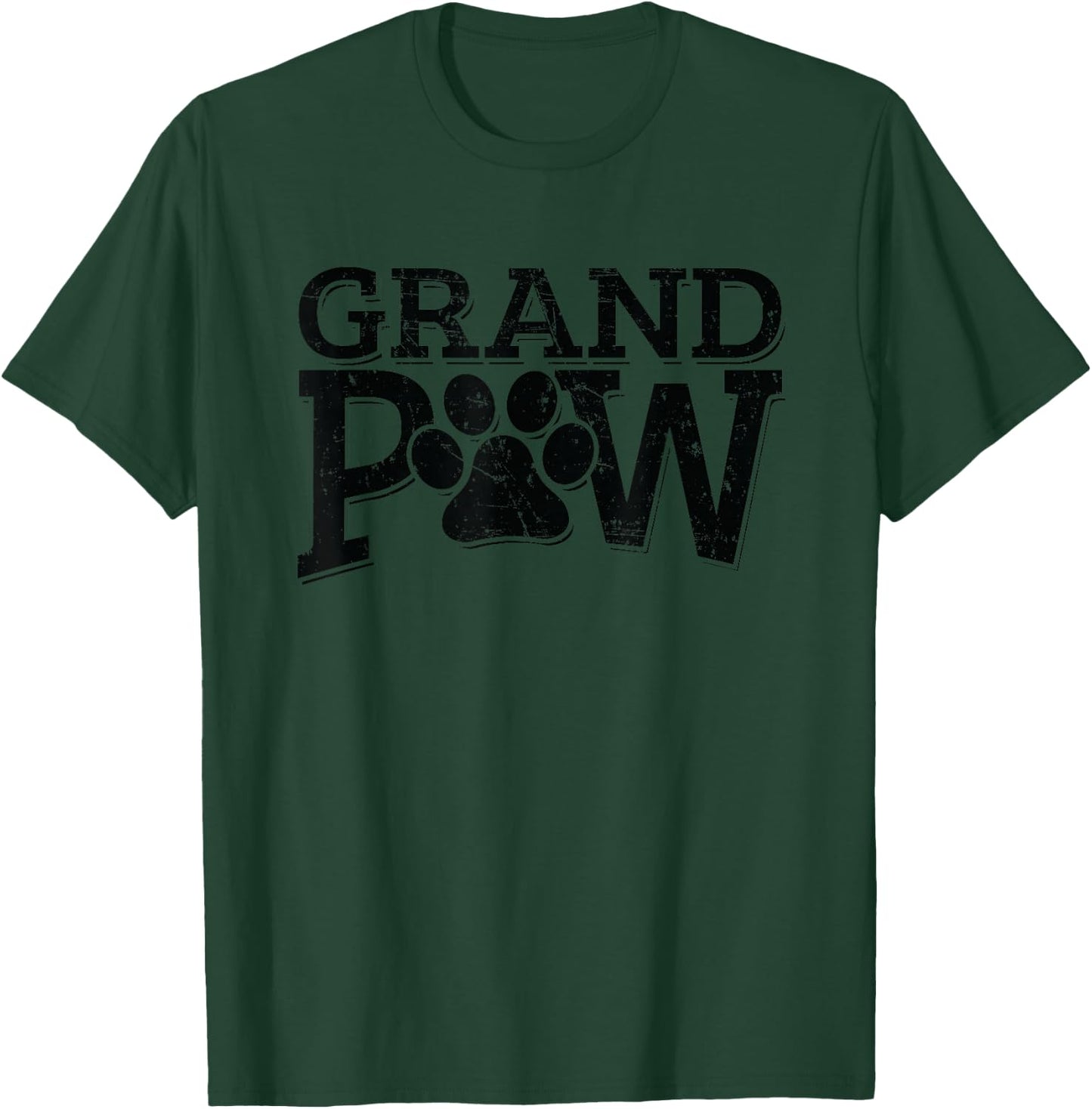 Grandpaw Dog Grandpa Shirts Grand Paw Gifts Men Dad Father T-Shirt - T-Shirt | Forest