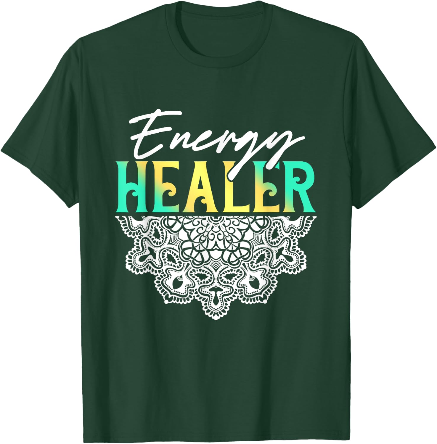 Energy Healer Reiki Master Yoga Spiritual Chakra Japanese T-Shirt - T-Shirt | Forest