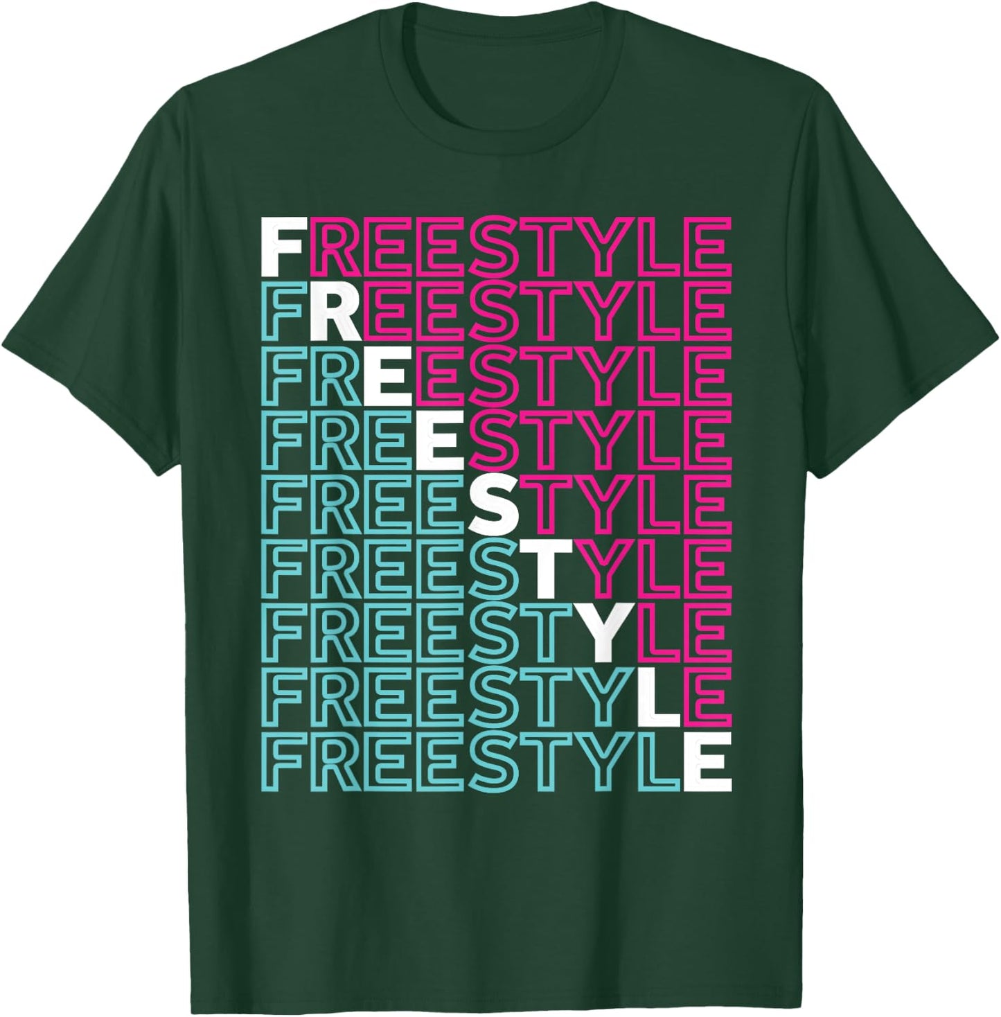Freestyle Full Front 80s Electronic Dance Music T-Shirt - T-Shirt | Forest
