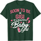 Soon To Be GIGI of Baby Girl 2026 Gender Reveal Pregnancy T-Shirt - T-Shirt | Forest