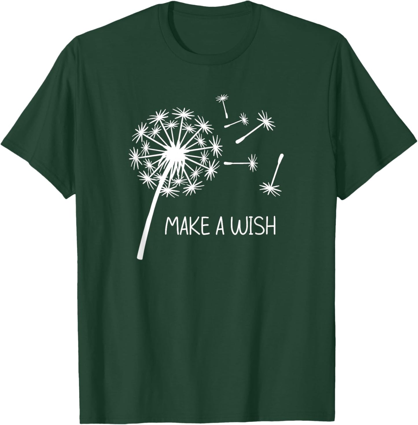 Dandelion Make A Wish, Flowers Graphic, Nature, Family T-Shirt - T-Shirt | Forest