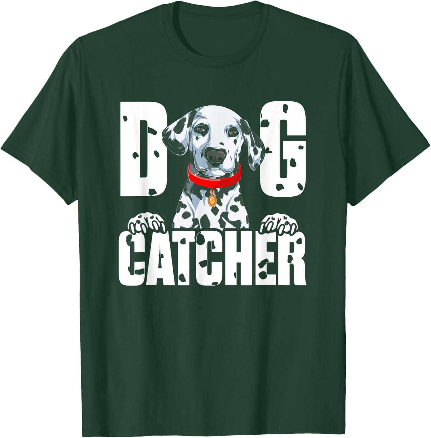Soft Dog Catcher Costume Dalmatian Easy Family Costume T-Shirt - T-Shirt | Forest