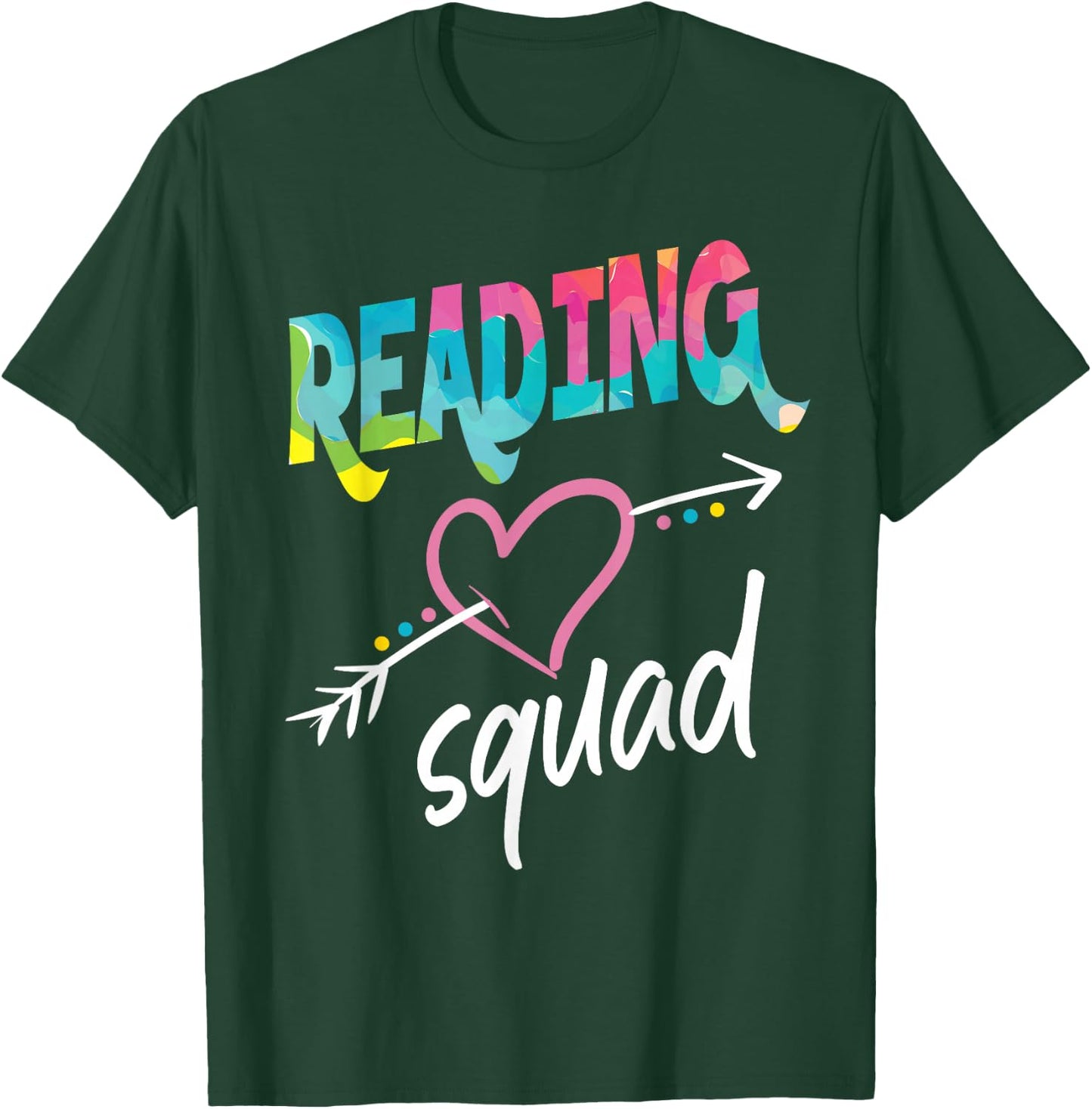 Reading Squad, Book Reader Librarian Reading Squad T-Shirt - T-Shirt | Forest