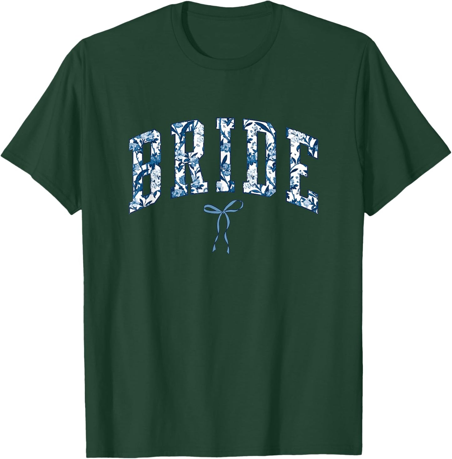 Chinoiserie BRIDE Floral Toile De Jouy Coquette Bow Cute T-Shirt - T-Shirt | Forest