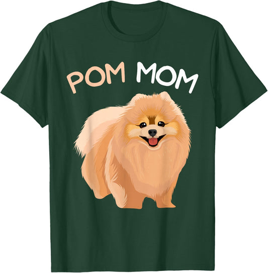 Pomeranian Pom Mom Pomeranian Mama Woman T-Shirt - T-Shirt | Forest