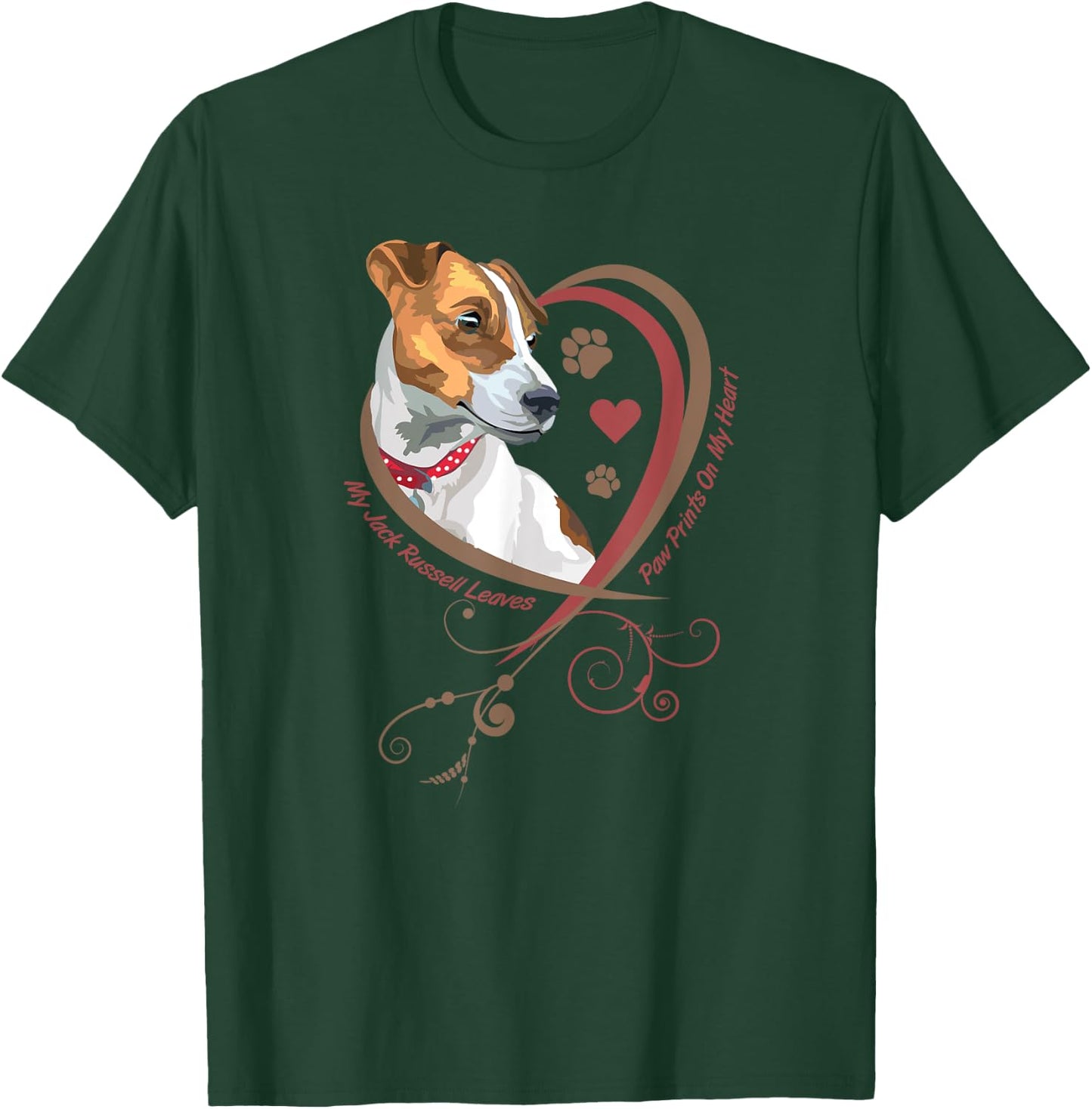 Womans Jack Russell Terrier Shirt Parson Russell Terrier Dog T-Shirt - T-Shirt | Forest