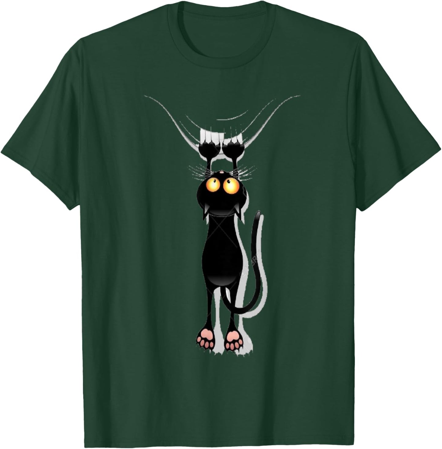 Cat Scratching T-Shirt - T-Shirt | Forest