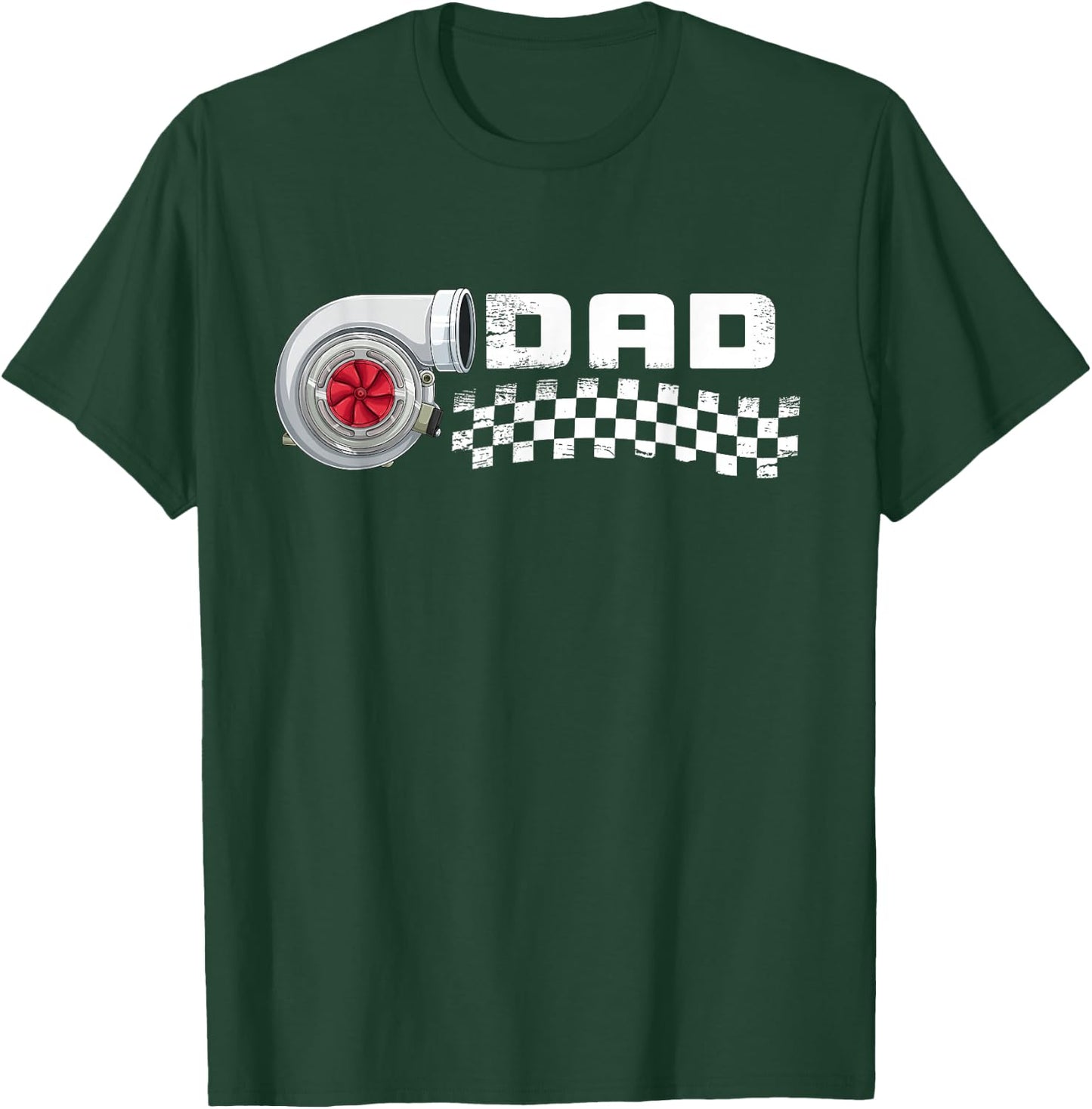 Birthday Party Matching Family pit crew race car Dad T-Shirt - T-Shirt | Forest