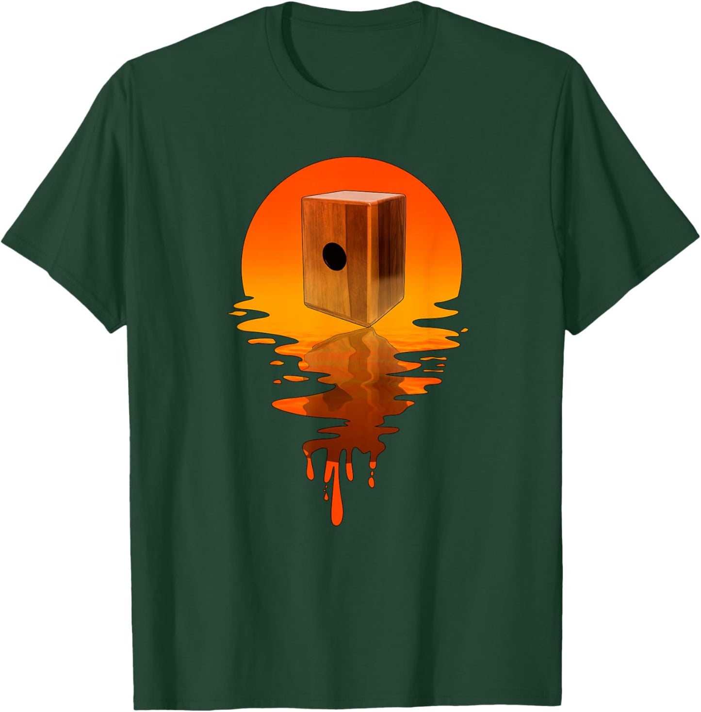 Vintage Retro Style Peruvian Cajon T-Shirt - T-Shirt | Forest