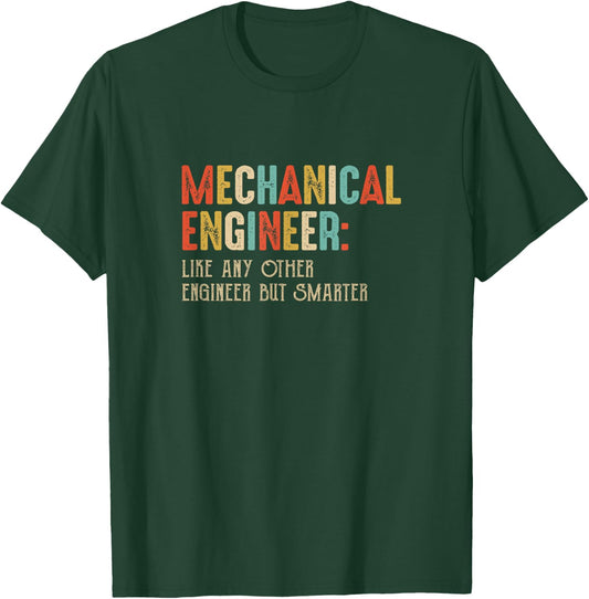 Funny Mechanical Engineer Engineering Students Vintage T-Shirt - T-Shirt | Forest