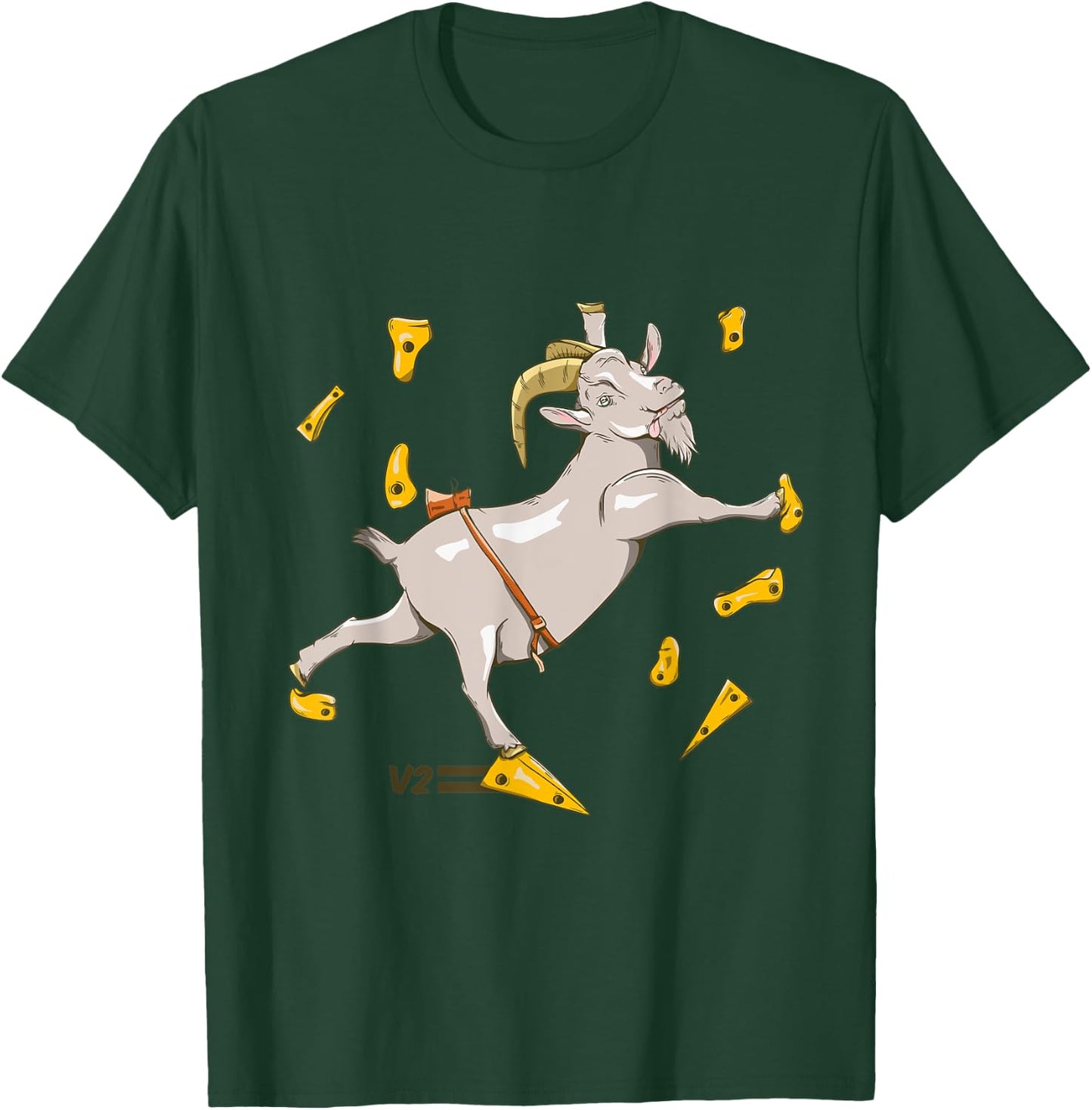 Goat bouldering gym rock climbing T-Shirt - T-Shirt | Forest