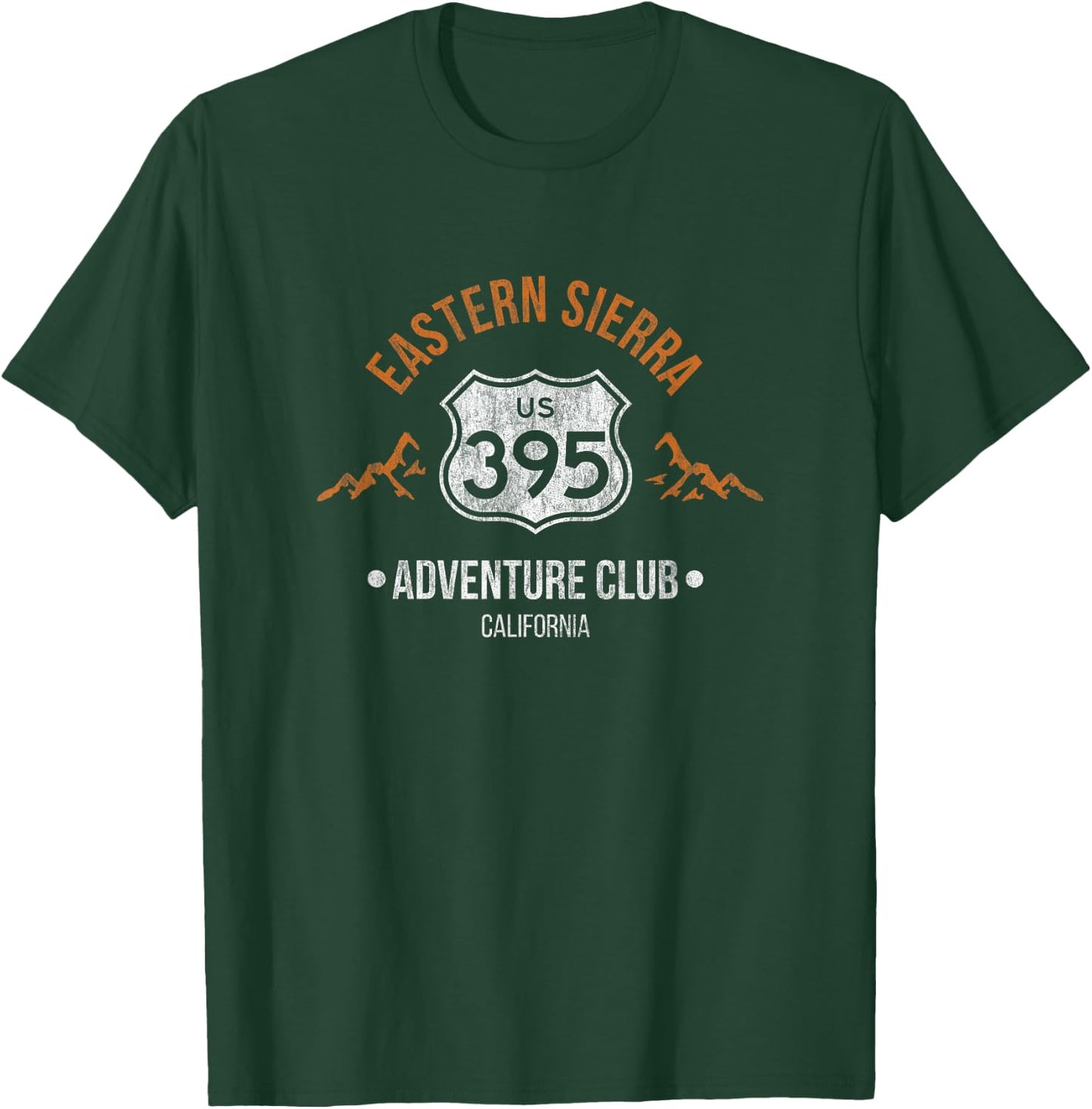 California Highway 395 Eastern Sierra Hiking Adventure Club T-Shirt - T-Shirt | Forest