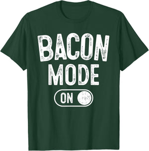 Bacon Mode On Costume Funny Meat Lover Gift Barbecue Bbq T-Shirt - T-Shirt | Forest