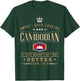 Cambodia Flag Souvenirs for Cambodians Men & Women T-Shirt - T-Shirt | Forest