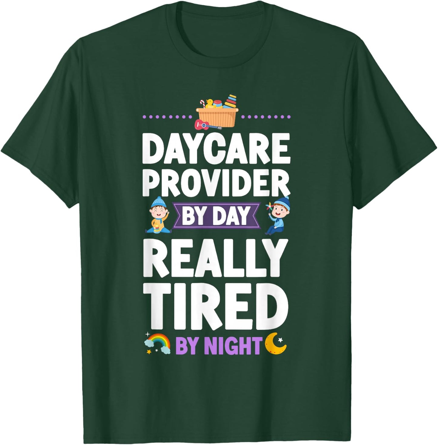 Childcare Daycare Provider Teacher Babysitter Daycare T-Shirt - T-Shirt | Forest