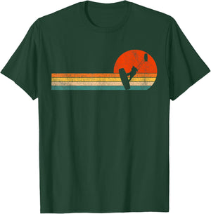 Retro Kitesurfing Kiteboarding Kitesurf Kiteboarder Vintage T-Shirt - T-Shirt | Forest