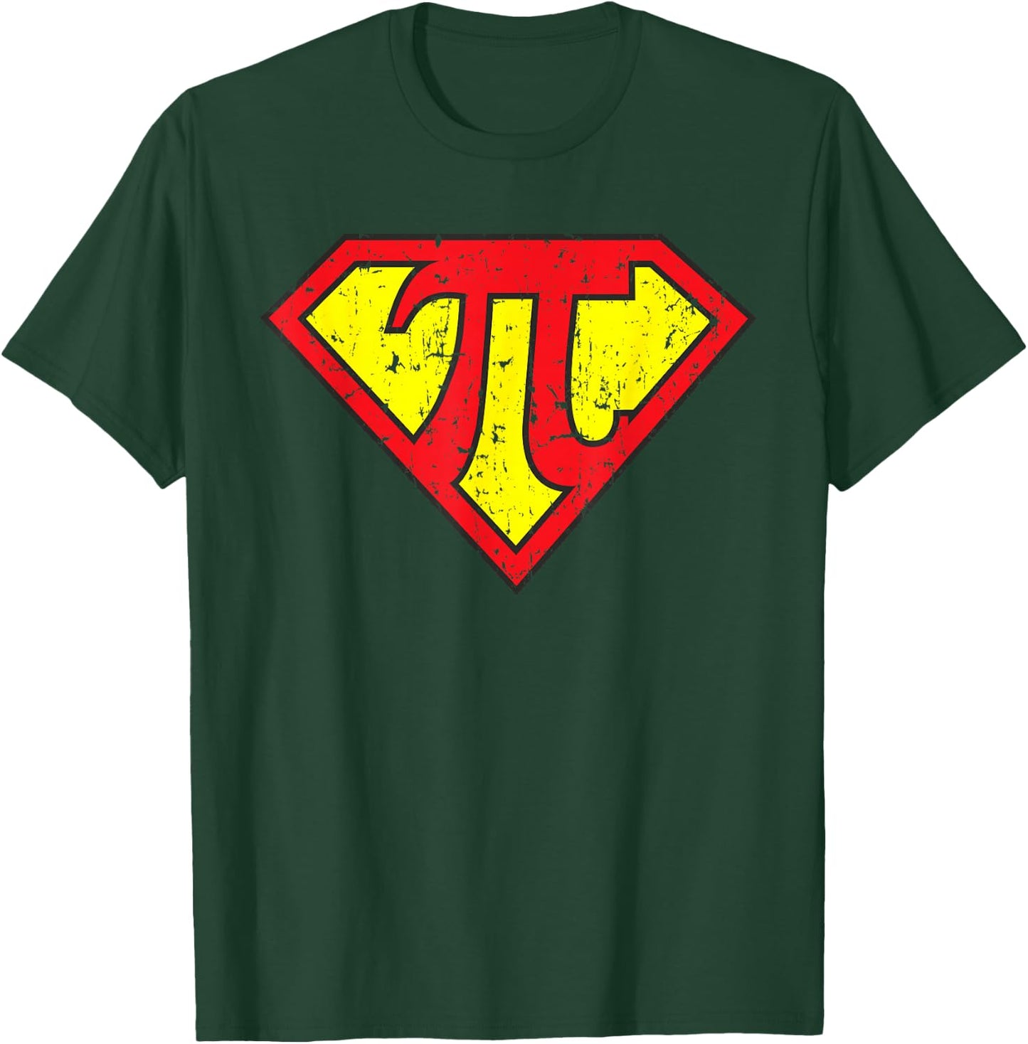 Super Hero Pi Day for Math Symbol Engineer Teacher T Shirt T-Shirt - T-Shirt | Forest